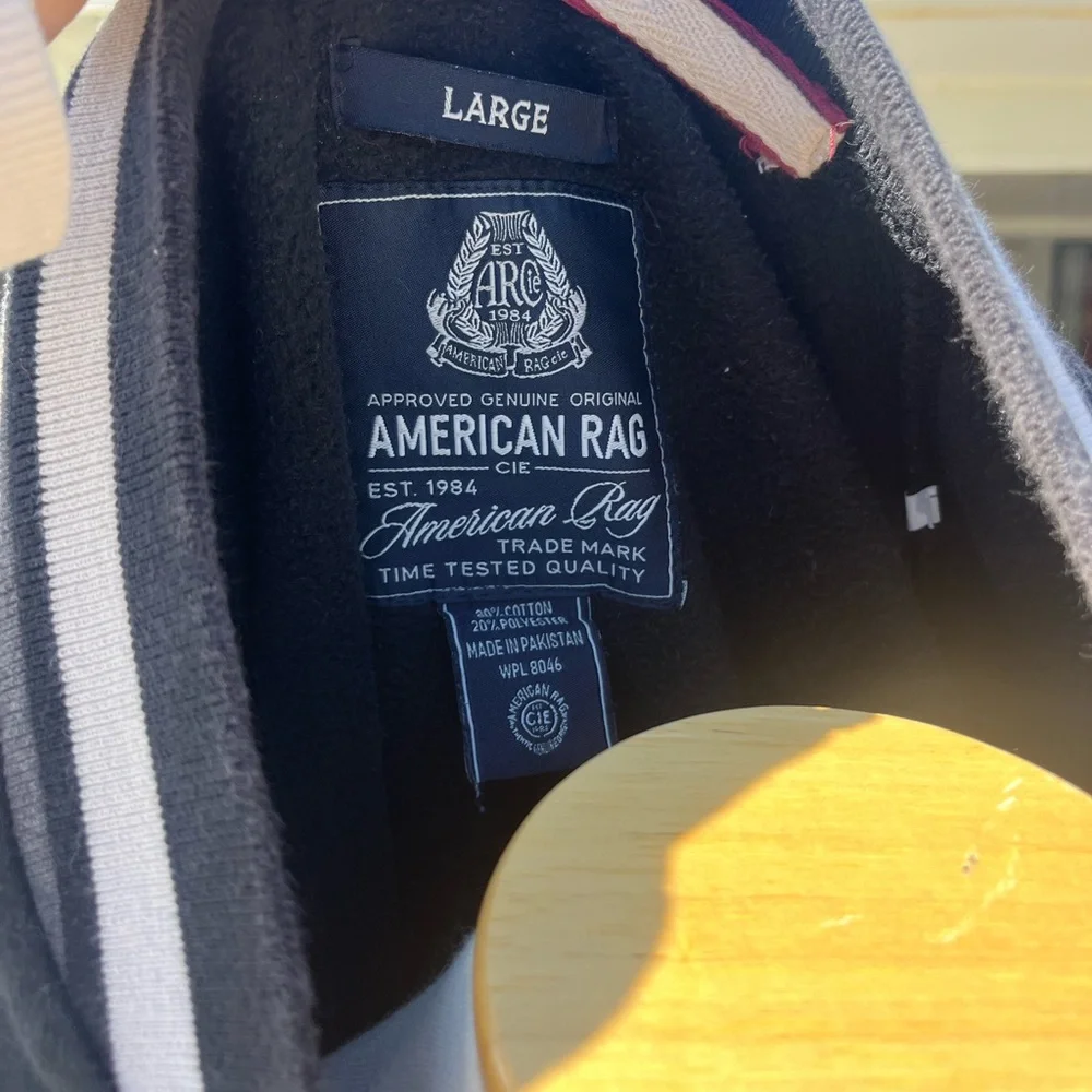 American Rag Black and White Varsity Jacket - Picture 6 of 6